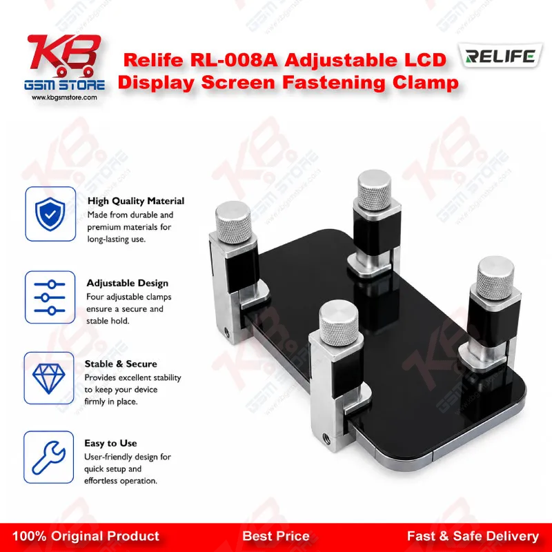 Relife RL-008A Adjustable LCD Display Screen Fastening Clamp
