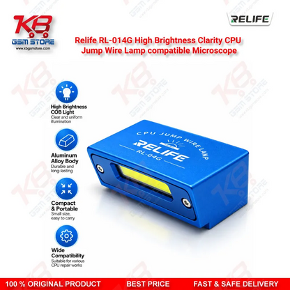 Relife RL-014G High Brightness Clarity CPU Jump Wire Lamp compatible Microscope – LED Fill Light for Mobile PCB CPU Jumper Wire Repair