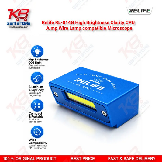 Relife RL-014G High Brightness Clarity CPU Jump Wire Lamp compatible Microscope – LED Fill Light for Mobile PCB CPU Jumper Wire Repair