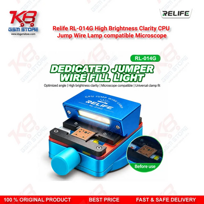 Relife RL-014G High Brightness Clarity CPU Jump Wire Lamp compatible Microscope – LED Fill Light for Mobile PCB CPU Jumper Wire Repair