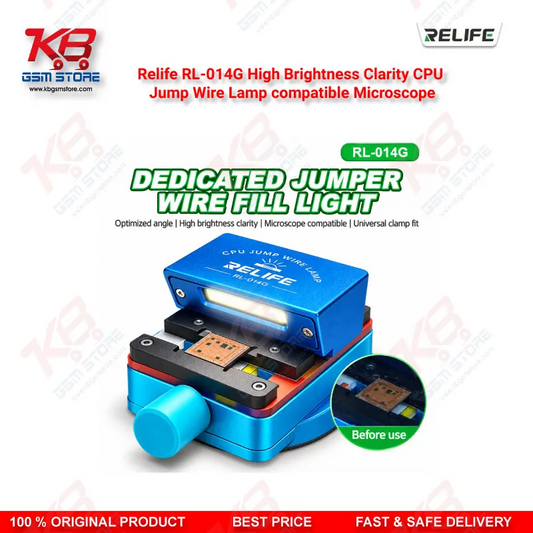 Relife RL-014G High Brightness Clarity CPU Jump Wire Lamp compatible Microscope – LED Fill Light for Mobile PCB CPU Jumper Wire Repair