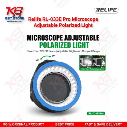 RELIFE RL-033E Pro Adjustable Polarized LED Microscope Light for Mobile Repair