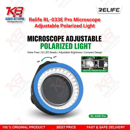 RELIFE RL-033E Pro Adjustable Polarized LED Microscope Light for Mobile Repair