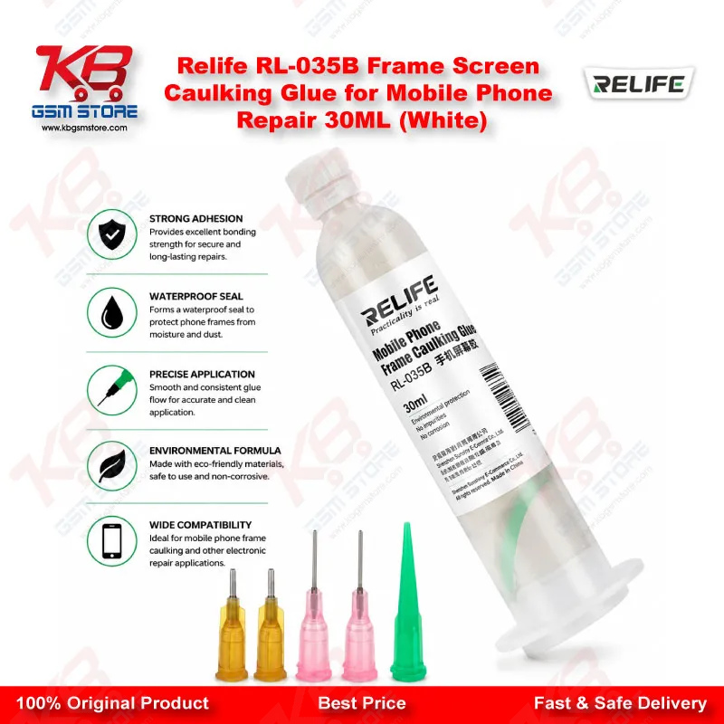 Relife RL-035B Frame Screen Caulking Glue for Mobile Phone Repair 30ML (White)