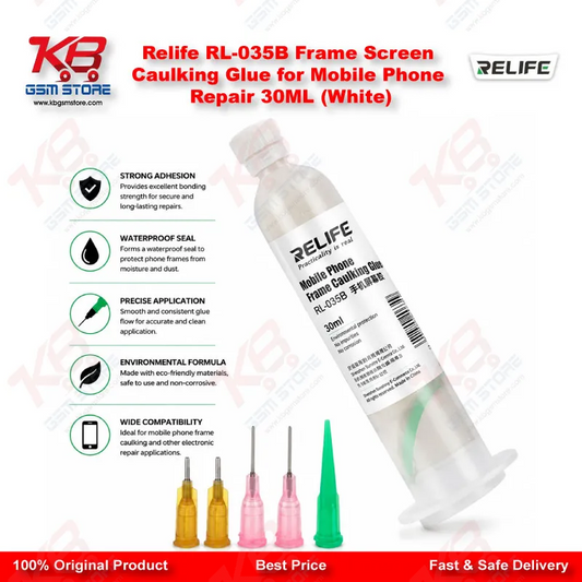 Relife RL-035B Frame Screen Caulking Glue for Mobile Phone Repair 30ML (White)