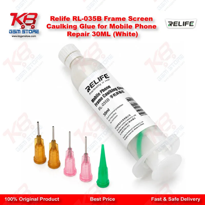 Relife RL-035B Frame Screen Caulking Glue for Mobile Phone Repair 30ML (White)