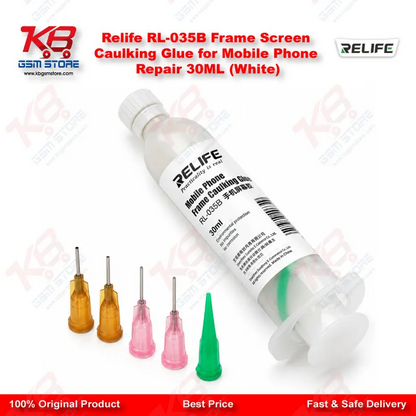 Relife RL-035B Frame Screen Caulking Glue for Mobile Phone Repair 30ML (White)