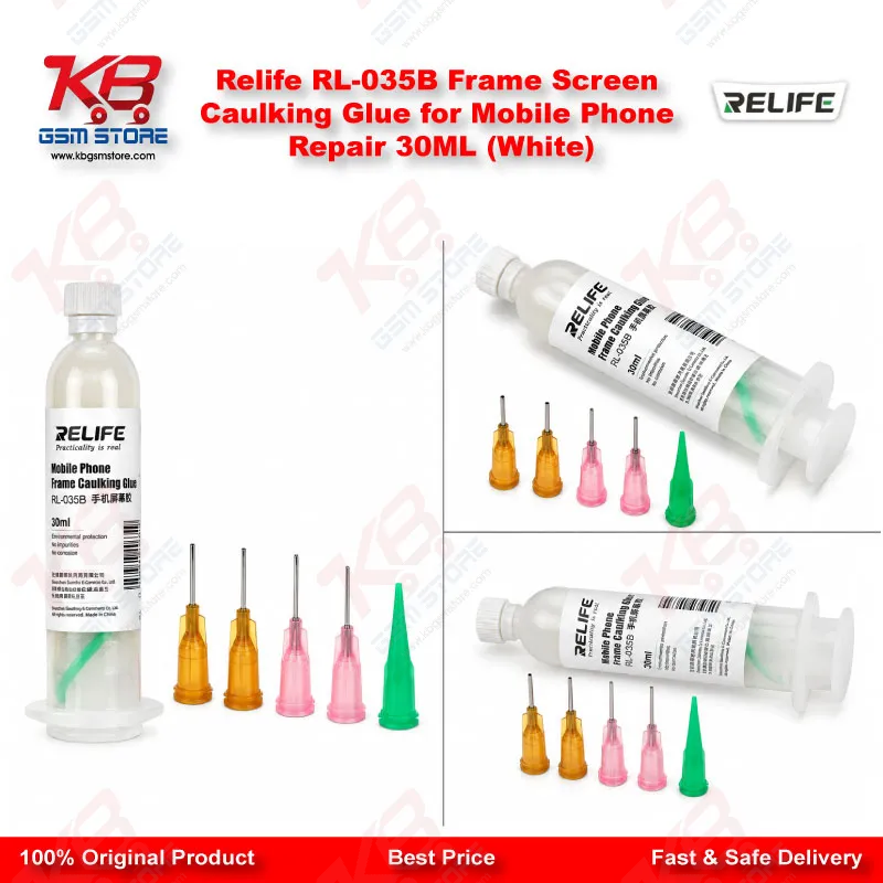 Relife RL-035B Frame Screen Caulking Glue for Mobile Phone Repair 30ML (White)