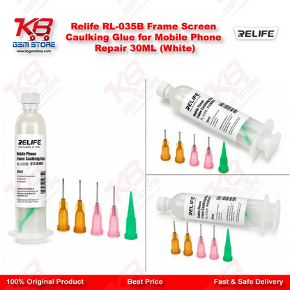 Relife RL-035B Frame Screen Caulking Glue for Mobile Phone Repair 30ML (White)