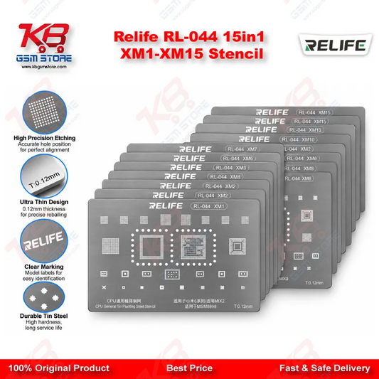 Relife RL-044 15in1 XM1-XM15 Stencil