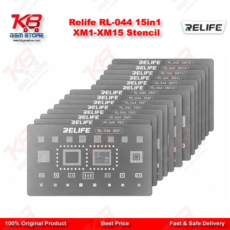 Relife RL-044 15in1 XM1-XM15 Stencil