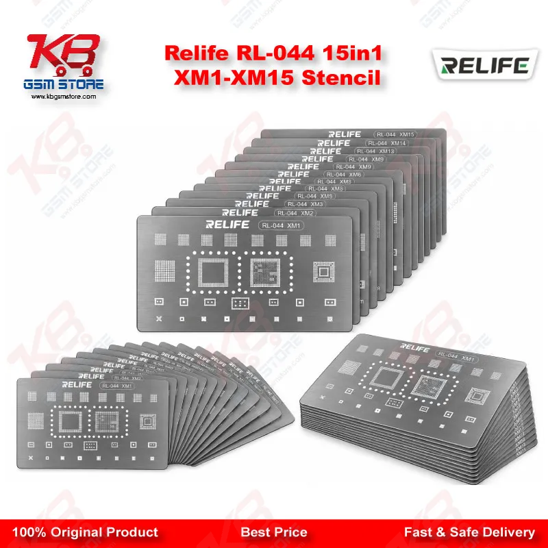 Relife RL-044 15in1 XM1-XM15 Stencil