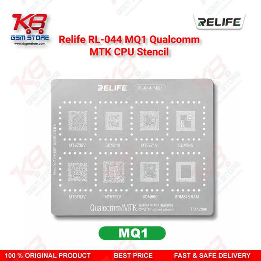 Relife RL-044 MQ1 Qualcomm MTK CPU BGA Reballing Stencil 0.12mm