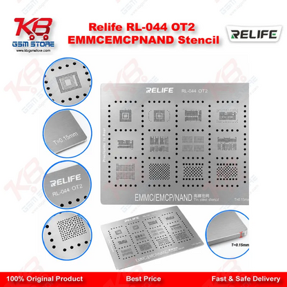 Relife RL-044 OT2 EMMC/EMCP/NAND Stencil