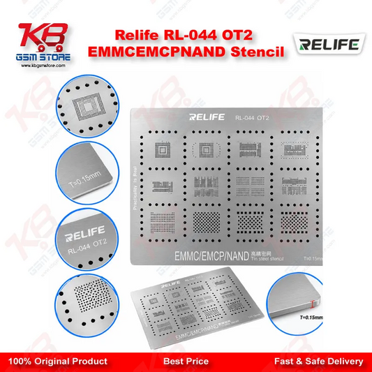 Relife RL-044 OT2 EMMC/EMCP/NAND Stencil