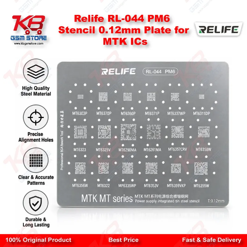 Relife RL-044 XM16 Stencil