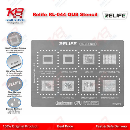 Relife RL-044 QU8 Stencil