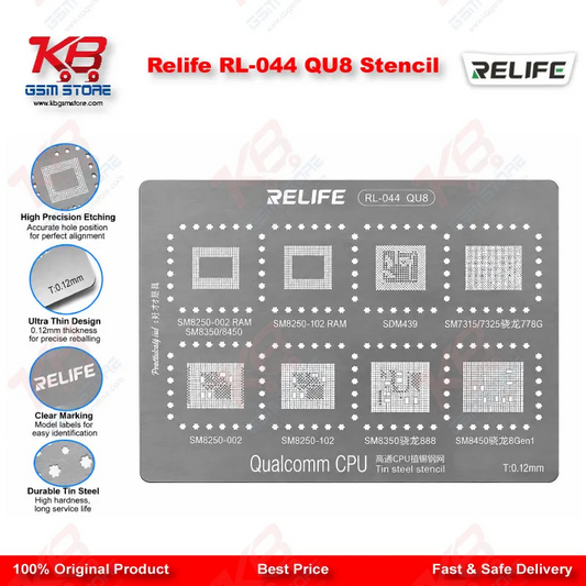 Relife RL-044 QU8 Stencil