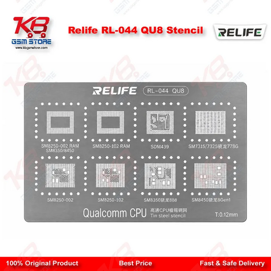 Relife RL-044 QU8 Stencil