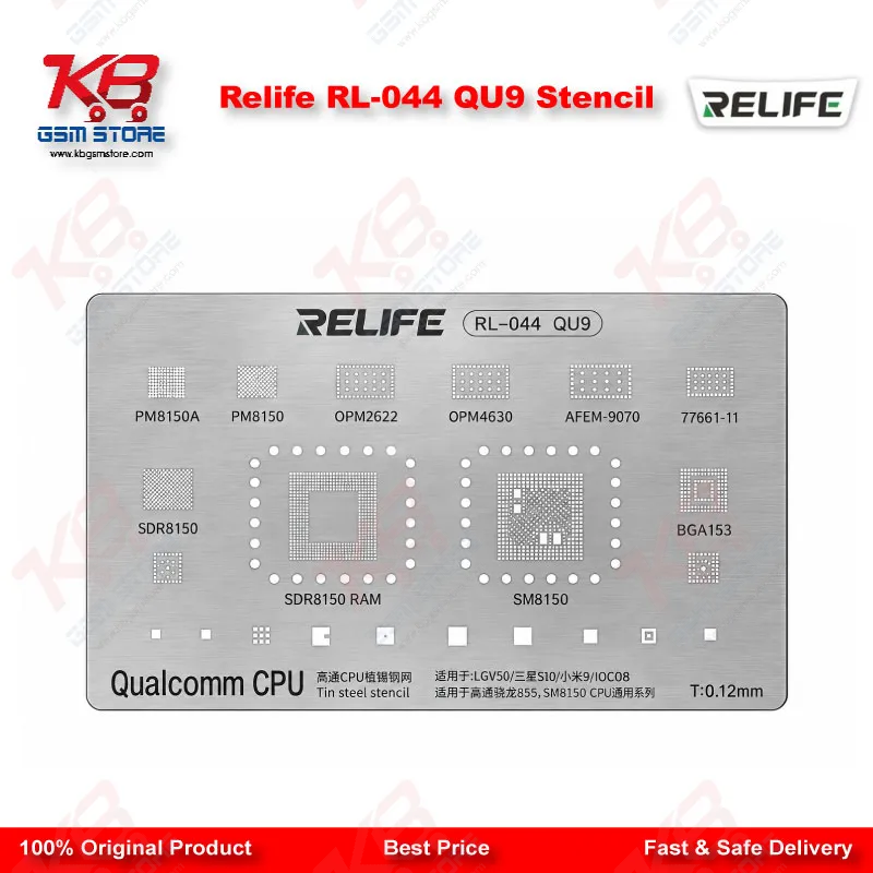 Relife RL-044 QU9 Stencil