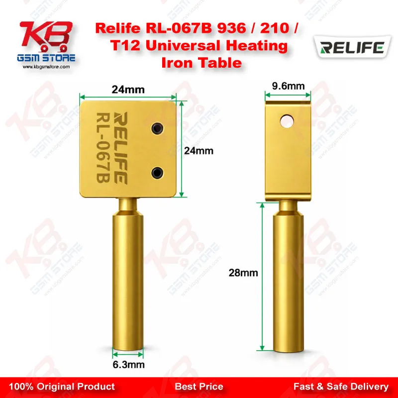 Relife RL-067B 936 / 210 / T12 Universal Heating Iron Table