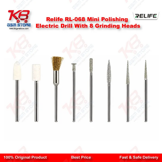 Relife RL-068 Mini Polishing Electric Drill With 8 Grinding Heads