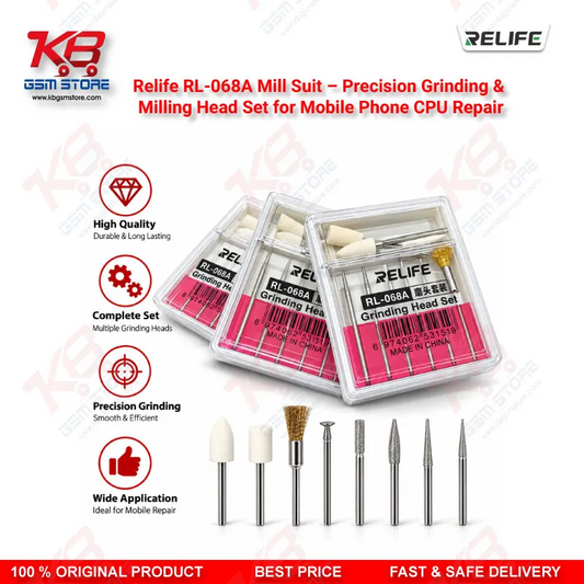 Relife RL-068A Mill Suit – Precision Grinding & Milling Head Set for Mobile Phone CPU Repair