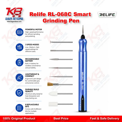 Relife RL-068C Smart Grinding Pen – 3-Speed Rechargeable IC & PCB Tool