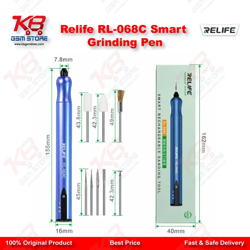 Relife RL-068C Smart Grinding Pen – 3-Speed Rechargeable IC & PCB Tool