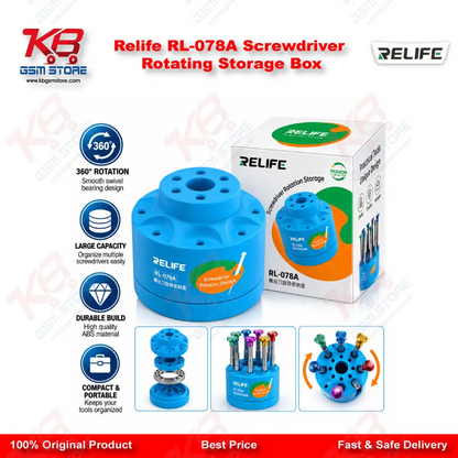 Relife RL-078A Screwdriver Rotating Storage Box