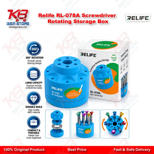 Relife RL-078A Screwdriver Rotating Storage Box