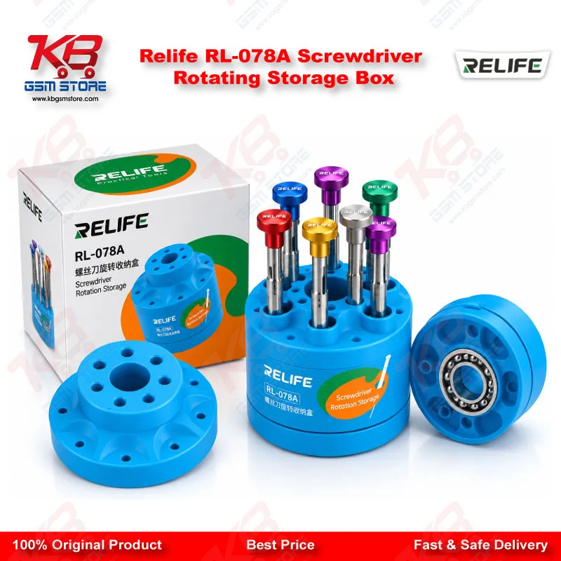 Relife RL-078A Screwdriver Rotating Storage Box