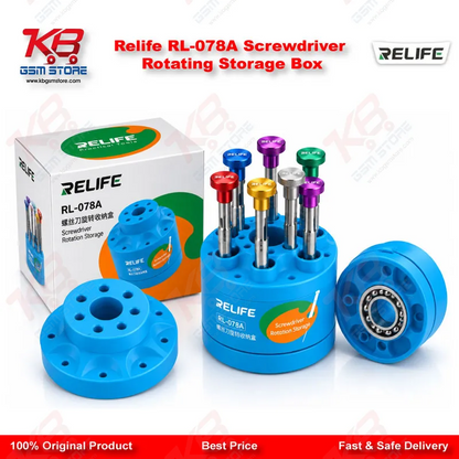 Relife RL-078A Screwdriver Rotating Storage Box