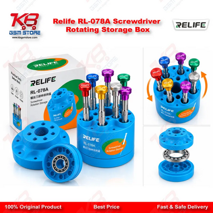 Relife RL-078A Screwdriver Rotating Storage Box