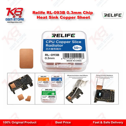 Relife RL-093B 0.3mm Chip Heat Sink Copper Sheet