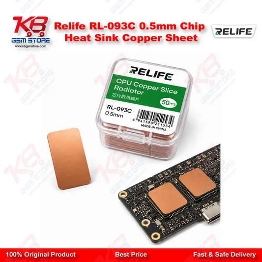 Relife RL-093C 0.5mm Chip Heat Sink Copper Sheet
