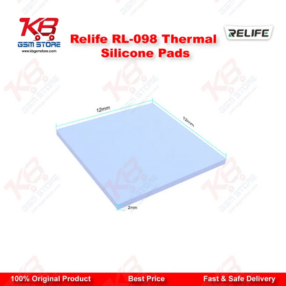 Relife RL-098 Insulating Thermal Silicone Pads – 12x12x2mm – 100Pcs