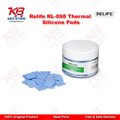 Relife RL-098 Insulating Thermal Silicone Pads – 12x12x2mm – 100Pcs