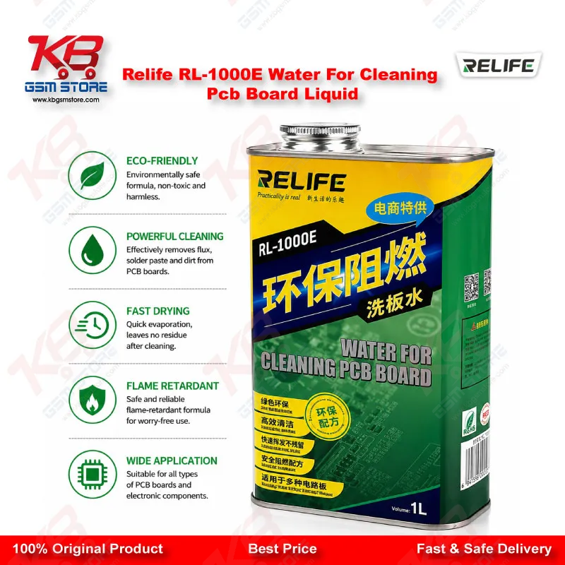Relife RL-1000E Water For Cleaning Pcb Board Liquid