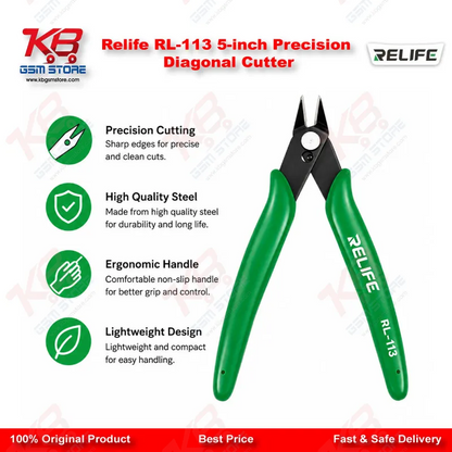 Relife RL-113 5-inch Precision Diagonal Cutter