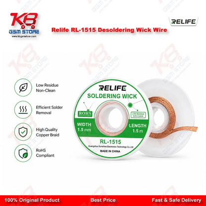 Relife RL-1515 Desoldering Wick Wire