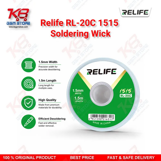 RELIFE RL-20C 1515 Soldering Wick 1.5mm Desoldering Braid for Mobile PCB Repair