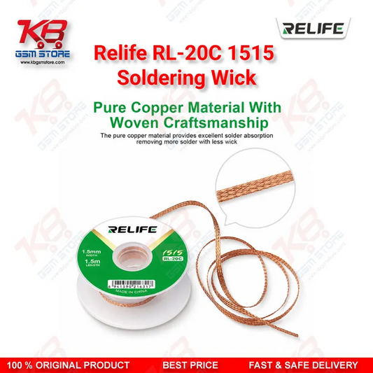 RELIFE RL-20C 1515 Soldering Wick 1.5mm Desoldering Braid for Mobile PCB Repair