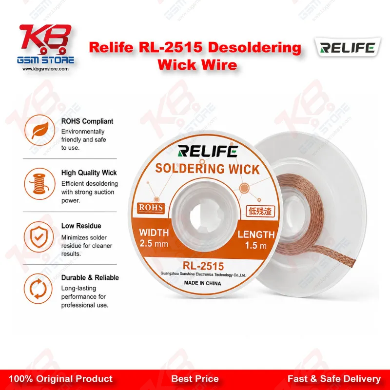 Relife RL-2515 Desoldering Wick Wire