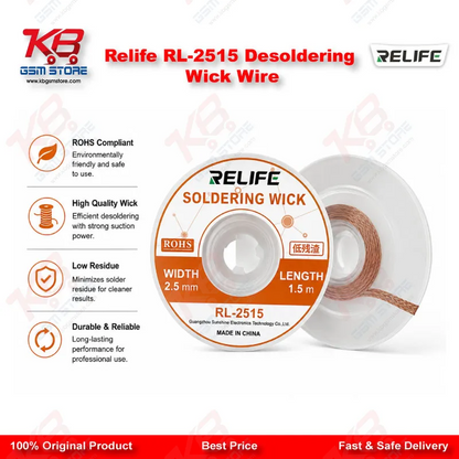 Relife RL-2515 Desoldering Wick Wire