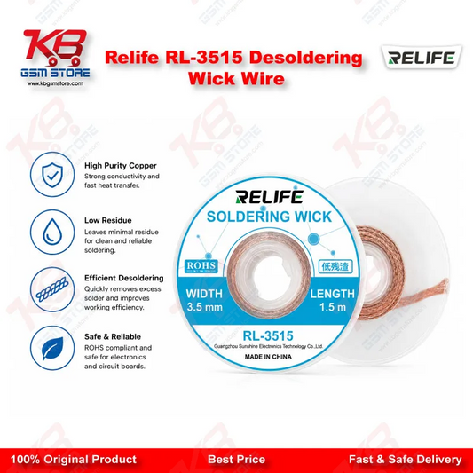 Relife RL-3515 Desoldering Wick Wire