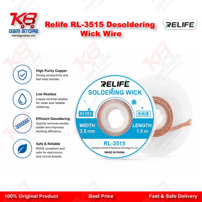 Relife RL-3015 Desoldering Wick Wire