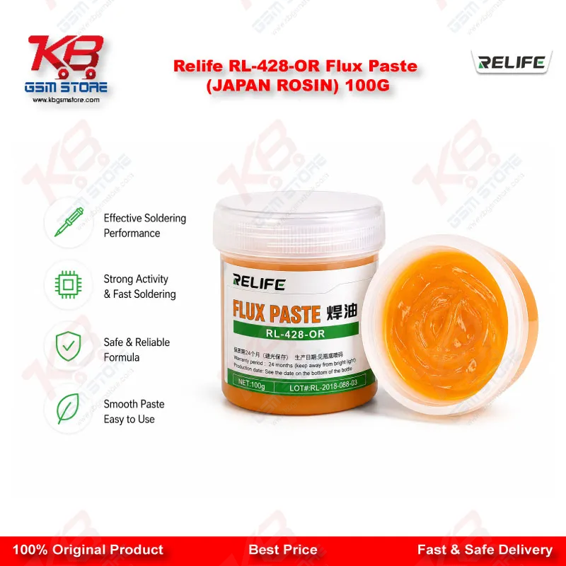 Relife RL-428-OR Flux Paste (JAPAN ROSIN) 100G