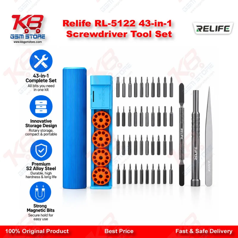 Relife RL-5122 43-in-1 Screwdriver Tool Set