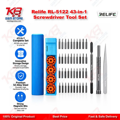 Relife RL-5122 43-in-1 Screwdriver Tool Set